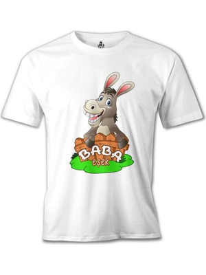 Lord T-Shirt Aile - Baba Eşek Beyaz Erkek Tshirt