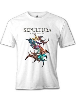 Lord T-Shirt Sepultura - Endurance Logo Beyaz Erkek Tshirt