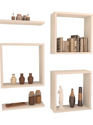 Rafkestir Violet Duvar Rafı Beyaz ( Parlak )