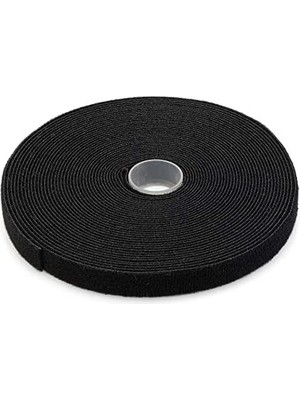 Dünya Yün Cırt Bant Çift Taraflı Takım 2cm 2 Metre Siyah