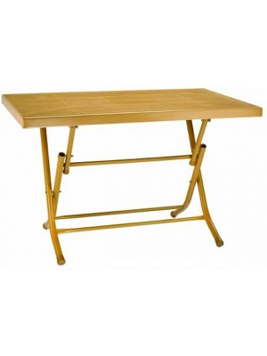 Cakha Seta Katlanır Plastik Masa Teak 70X120 cm Metal Ayak
