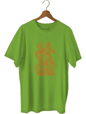 Bluu Savage Sporcu T-Shirt Bisiklet Yaka