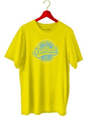 Bluu Barbell Sporcu T-Shirt Bisiklet Yaka