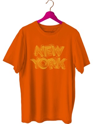 Bluu Newyorklite Sporcu T-Shirt Bisiklet Yaka