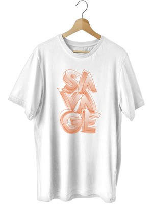 Bluu Savage Sporcu T-Shirt Bisiklet Yaka