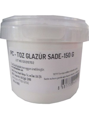 Pasta Cumhuriyeti Toz Glazür Sade 150 gr