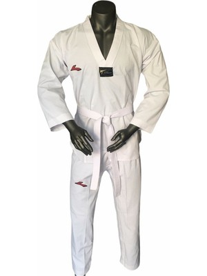 Beyaz Yaka Taekwondo Elbisesi