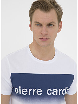 Pierre Cardin T-Shirt L Beyaz