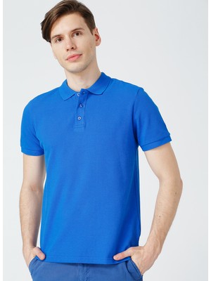 Limon Kısa Kol Basic Düz Erkek Polo T-Shirt