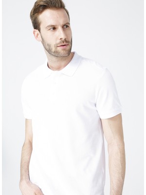 Limon Kısa Kol Basic Düz Erkek Polo T-Shirt