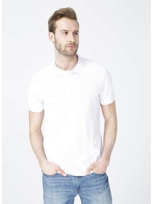 Limon Kısa Kol Basic Düz Erkek Polo T-Shirt