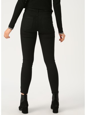 Vero Moda Siyah Skinny Fit Denim Pantolon