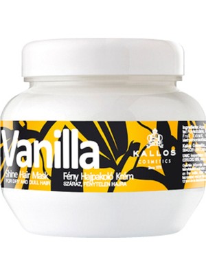 Kallos Cosmetics Vanılla Kuru ve Mat Saçlar Için Vanilya Özlü Işıltı Verici Saç Bakım Maskesi 275ML