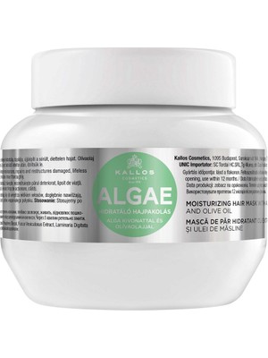 Kallos Cosmetics Algae Yosun Özü ve Zeytinyağı Içeren Nemlendirici Saç Bakım Maskesi 275ML