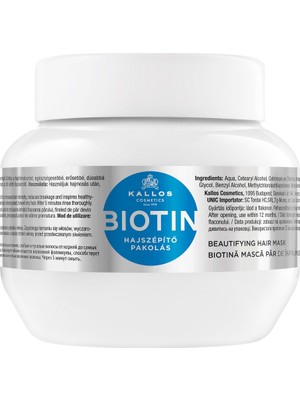 Kallos Cosmetics Biotin Içeren Besleyici ve Koruyucu Saç Bakım Maskesi 275ML