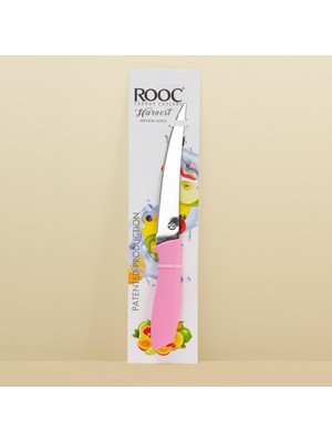 Homedius Çok Amaçlı Tırtıklı Rooc Bıçak Pembe-28 cm