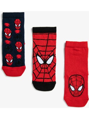 Koton Spiderman Lisanli Erkek Çocuk Çorap Seti