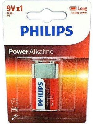 Philips  Power Alkalin 9VOLT Pil 6LR61