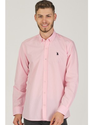 G725 Dewberry Erkek Gömlek-Pembe