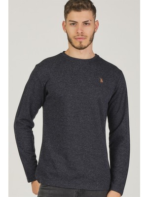 V4001 Erkek Sweatshirt-Lacivert