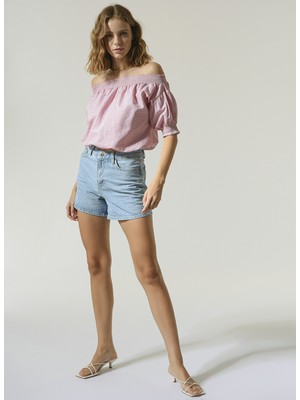 People By Fabrika Bluz Kırmızı