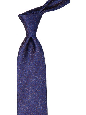 Kravatkolik Lacivert Kum Desen Mendilli Klasik Kravat KK10386