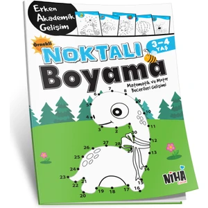 Örnekli Noktalı Boyama 3 - 4 Yaş
