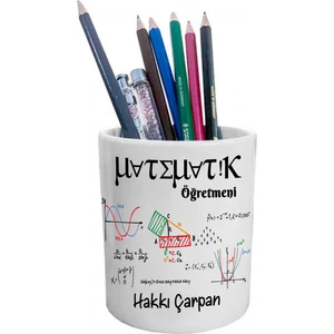 Matematik Öğretmenine Hediye Isimli Kalemlik - Öğretmenler Günü Hediyesi