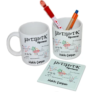 Matematik Öğretmenine Hediye Seti - Isimli Öğretmenler Günü Hediyesi