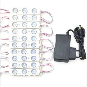 Serhat Led Serhatelk Mercekli Modül LED 1.5W 10 Adet Kırmızı Adaptörlü Tak Çalıştır