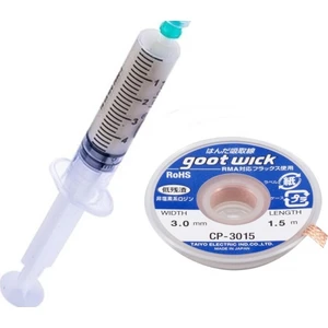 Goot Wick Flux Lehim Toplama Goot Wick Lehim Sökme Teli 3mm 1 5metre