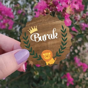 Yaşam Baskı Ahşap Magnet Kişiye Özel Bebek - Çocuk 25'li