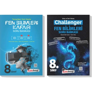 Kafa Dengi Yayınları 2022 LGS Fen Bilimleri Kafası Challenger Soru Bankası Seti (2 Kitap)