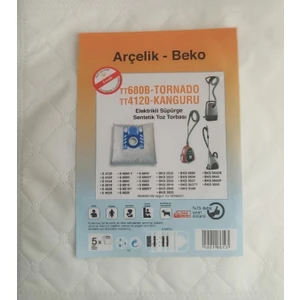 - Beko TT680 B - Tornado TT4120- Kanguru Toz Torbası