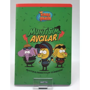 A5 Kral Şakir Tel Dikiş Karton Kapak Çizgili Defter 60 Yaprak