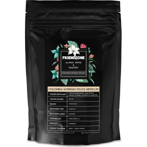 Colombia ( Kolombiya ) Felice Medellin Yöresel Kahve 250 gr