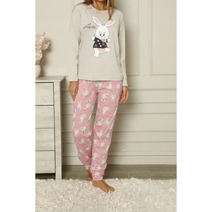 Lady Secret Gri Kadın Pijama Takımı Pamuklu