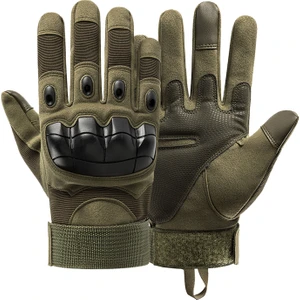 Dokunmatik Ekran Özellikli Tam Parmak Mafsal Eldivenleri - Yeşil (Yurt Dışından)