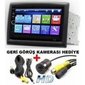 JS-485 Renault Megan 2 Geri Görüş Kameralı  Çerçeveli Double Teyp