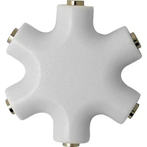 5 Çıkışlı Kulaklık Ses Çoklayıcı Adaptör 5in1 Beyaz - AL2617