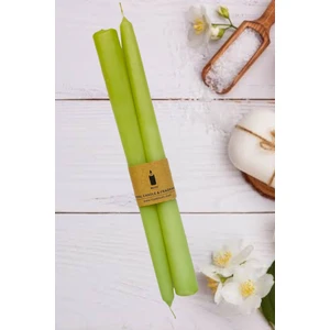 Royal Mum Şamdan Mum - Yeşil Renk -  2 Adet