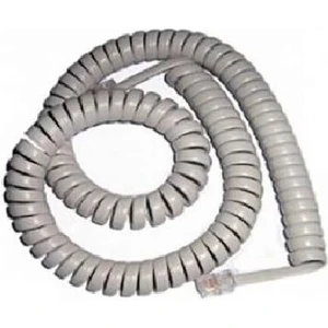 Spiralli Telefon Ahize Kablosu  Gri