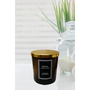 Royal Mum Royal Lux  Kahve Aromalı Bardak Mum Lüks Gold Kapak- 165 gr