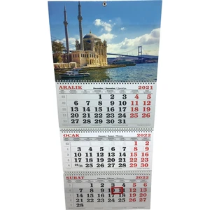 Keskin Color 2022 İstanbul Spiralli Gemici Takvimi 33 x 86 cm