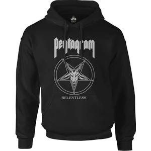Lord T-Shirt Pentagram - Relentless Siyah Erkek Fermuarsız Kapşonlu