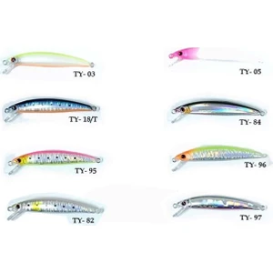 70MM 3,8gr Kurşun Arkası Rapala Maket Balık - Renk Kodları - Ty-05