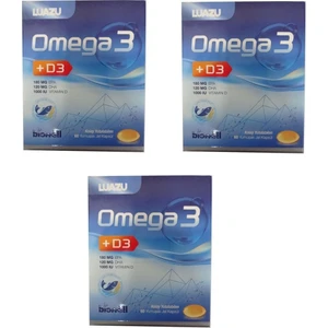 Luazu Omega3 + D3 60 Yumuşak Jel Kapsül 3 Adet