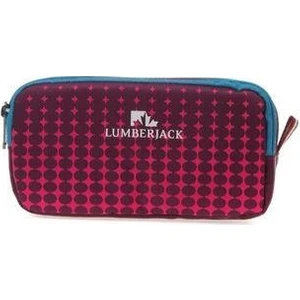 Lumberjack Kalem Çantası Mor Çift Fermuarlı LMKLK9431