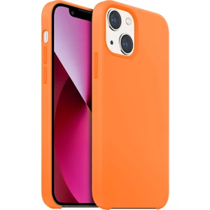 Buff Apple iPhone  13 Rubber Fit Kılıf Light Orange