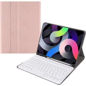 Gold 3c Samsung Galaxy Tab S7 Için 11 Inç 2020 (MODEL:SM-T870 SM-T875 SM-T878) Tablet Yuvarlak Tuş Klavye Kılıfı (Yurt Dışından)